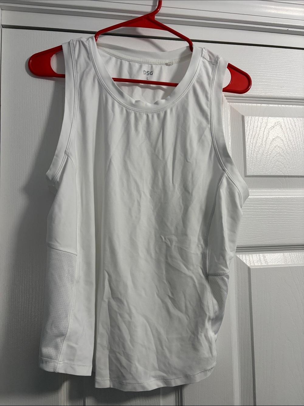 DSG White Athletic Performance Tank Top